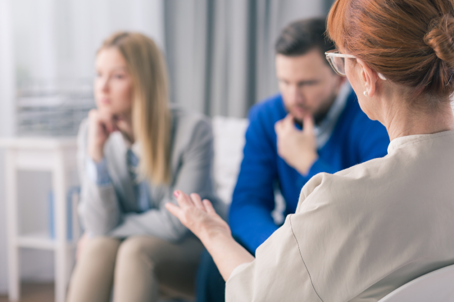 Sesja psychoterapii par leczenia uzależnień