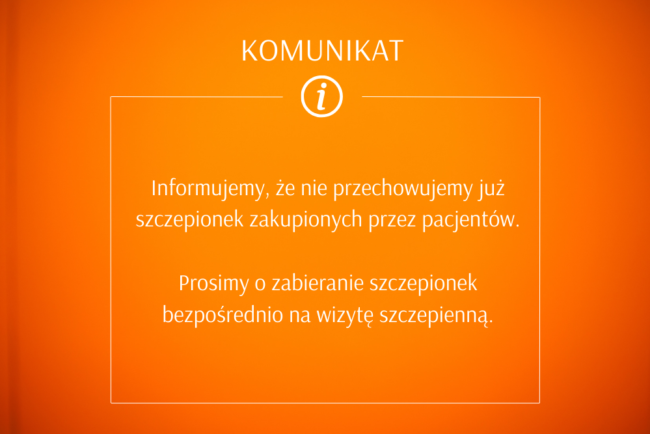 WAŻNE przechowywanie szczepionek